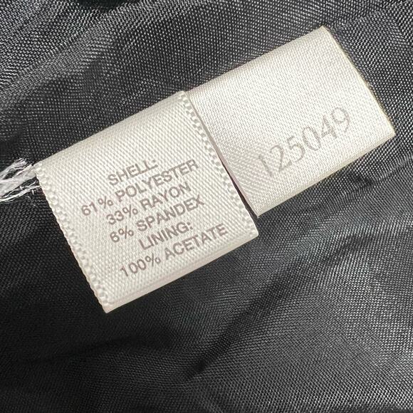 Ann Taylor LOFT Pleated Mini Skirt Size 10 Black Minimalist Lined Belt Loops - Picture 10 of 11